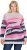 Ulla Popken Landscape Stripe Sweater Light Grey Melange - φούτερ/Φούτερ με κουκούλα - 