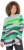 Ulla Popken Landscape Stripe Sweater Moss Green - φούτερ/Φούτερ με κουκούλα - 