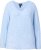 Ulla Popken Long Sleeve V-Neck Ribbed Knit Sweater Light Blue - φούτερ/Φούτερ με κουκούλα - 