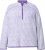 Ulla Popken Striped Knit Long Sleeve Troyer Collar Sweater Purple - φούτερ/Φούτερ με κουκούλα - 