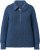 Ulla Popken Two-Tone Mixed Knit Troyer Collar Sweater Navy - φούτερ/Φούτερ με κουκούλα - 