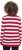 Ulla Popken Striped Polo Collar Long Sleeve Sweater Ruby Red - φούτερ/Φούτερ με κουκούλα - 