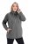 Ulla Popken Drawstring Collar Long Sleeve Sweatshirt Graphite Grey - Ulla Popken - Ρούχα Ulla Popken Plus Size