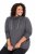 Ulla Popken Drawstring Collar Long Sleeve Sweatshirt Graphite Grey - Ulla Popken - Ρούχα Ulla Popken Plus Size