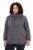 Ulla Popken Drawstring Collar Long Sleeve Sweatshirt Graphite Grey - Ulla Popken - Ρούχα Ulla Popken Plus Size