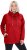 Ulla Popken Drawstring Collar Long Sleeve Sweatshirt Salsa Red - φούτερ/Φούτερ με κουκούλα - 