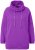 Ulla Popken Drawstring Collar Long Sleeve Sweatshirt Purple - φούτερ/Φούτερ με κουκούλα - 