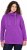 Ulla Popken Drawstring Collar Long Sleeve Sweatshirt Purple - φούτερ/Φούτερ με κουκούλα - 