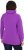 Ulla Popken Drawstring Collar Long Sleeve Sweatshirt Purple - φούτερ/Φούτερ με κουκούλα - 