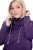 Ulla Popken Drawstring Collar Long Sleeve Sweatshirt Deep Violet - Ulla Popken - Ρούχα Ulla Popken Plus Size
