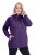 Ulla Popken Drawstring Collar Long Sleeve Sweatshirt Deep Violet - Ulla Popken - Ρούχα Ulla Popken Plus Size