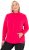 Ulla Popken Modular Fleece Zip Front Jacket Magenta - φούτερ/Φούτερ με κουκούλα - 