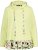 Ulla Popken Ruffle Hem A-line Fit Hooded Sweatshirt Lime Green - φούτερ/Φούτερ με κουκούλα - 