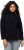 Ulla Popken Tonal Leopard Print Longline Zip-Up Sweatshirt Black - φούτερ/Φούτερ με κουκούλα - 