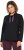 Ulla Popken Stand-Up Collar Long Sleeve Sweatshirt Black - φούτερ/Φούτερ με κουκούλα - 