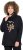 Ulla Popken Sparkling Candy Cane Graphic Sweatshirt Black - φούτερ/Φούτερ με κουκούλα - 