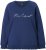 Ulla Popken NEW CASUAL Ruffled Hem Sweatshirt Navy - φούτερ/Φούτερ με κουκούλα - 