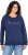 Ulla Popken NEW CASUAL Ruffled Hem Sweatshirt Navy - φούτερ/Φούτερ με κουκούλα - 