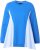 Ulla Popken Pinstripe Gore Long Sleeve Sweatshirt Peacock Blue - φούτερ/Φούτερ με κουκούλα - 