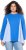 Ulla Popken Pinstripe Gore Long Sleeve Sweatshirt Peacock Blue - φούτερ/Φούτερ με κουκούλα - 
