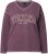 Ulla Popken Texas Contrast Stitching Sweatshirt Dark Ruby - φούτερ/Φούτερ με κουκούλα - 