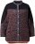 Ulla Popken Neon Tiger Stripe Jacket Black - φούτερ/Φούτερ με κουκούλα - 