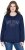 Ulla Popken NYC Embroidered Long Sleeve Sweatshirt Ink Blue - φούτερ/Φούτερ με κουκούλα - 