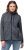 Ulla Popken Heather Knit Fleece Jacket Navy - φούτερ/Φούτερ με κουκούλα - 
