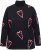 Ulla Popken Candy Cane Graphic Sweatshirt Black - φούτερ/Φούτερ με κουκούλα - 