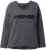 Ulla Popken Inspire Lettering V-Neck Sweatshirt Graphite Grey - φούτερ/Φούτερ με κουκούλα - 