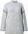 Ulla Popken Decorative Seam Sweater Light Grey Melange - φούτερ/Φούτερ με κουκούλα - 