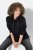 Ulla Popken Chain Fringe Smooth Fleece Sweatshirt Black - φούτερ/Φούτερ με κουκούλα - Ζεστά Φούτερ, Hoodies & Πλεκτά