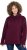 Ulla Popken Chain Fringe Smooth Fleece Sweatshirt Dark Wine Red - φούτερ/Φούτερ με κουκούλα - 