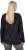 Ulla Popken Metallic Print Extra Soft Christmas Sweatshirt Black - φούτερ/Φούτερ με κουκούλα - 