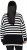 Ulla Popken Striped Stand-Up Collar Sweater Black - φούτερ/Φούτερ με κουκούλα - 