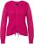 Ulla Popken Shaker Stitch Cropped Gathered Sweater Fuchsia Pink - φούτερ/Φούτερ με κουκούλα - 