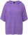 Ulla Popken Fuzzy Knit Short Sleeve Hoodie Pale Lilac - φούτερ/Φούτερ με κουκούλα - 