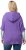 Ulla Popken Fuzzy Knit Short Sleeve Hoodie Pale Lilac - φούτερ/Φούτερ με κουκούλα - 