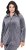 Ulla Popken Velour Loungewear Jacket Dark Grey - φούτερ/Φούτερ με κουκούλα - 