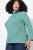 Ulla Popken Asymmetric Zipper Turtleneck Sweater Green - φούτερ/Φούτερ με κουκούλα - Ζεστά Φούτερ, Hoodies & Πλεκτά
