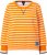 Ulla Popken Striped Drawstring Hem Sweatshirt Orange - φούτερ/Φούτερ με κουκούλα - 