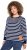 Ulla Popken Striped Drawstring Hem Sweatshirt Navy - φούτερ/Φούτερ με κουκούλα - 