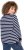 Ulla Popken Striped Drawstring Hem Sweatshirt Navy - φούτερ/Φούτερ με κουκούλα - 