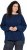 Ulla Popken Inverted Seam Long Sleeve Sweatshirt Navy - φούτερ/Φούτερ με κουκούλα - 