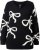 Ulla Popken Glitter Bow Sweater Black - φούτερ/Φούτερ με κουκούλα - 
