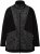 Ulla Popken Patch Print Fleece Jacket Black - φούτερ/Φούτερ με κουκούλα - 
