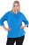 Ulla Popken Classic Fit with Side Slits 3/4 Sleeve Sweatshirt Royal Blue - φούτερ/Φούτερ με κουκούλα - 