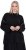 Ulla Popken Decorative Seam Contrast Color Sweater Black - φούτερ/Φούτερ με κουκούλα - 