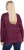 Ulla Popken Metallic Print Extra Soft Christmas Sweatshirt Dark Wine Red - φούτερ/Φούτερ με κουκούλα - 