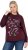 Ulla Popken Sparkling Sequin Bows Christmas Sweatshirt Plum - φούτερ/Φούτερ με κουκούλα - 